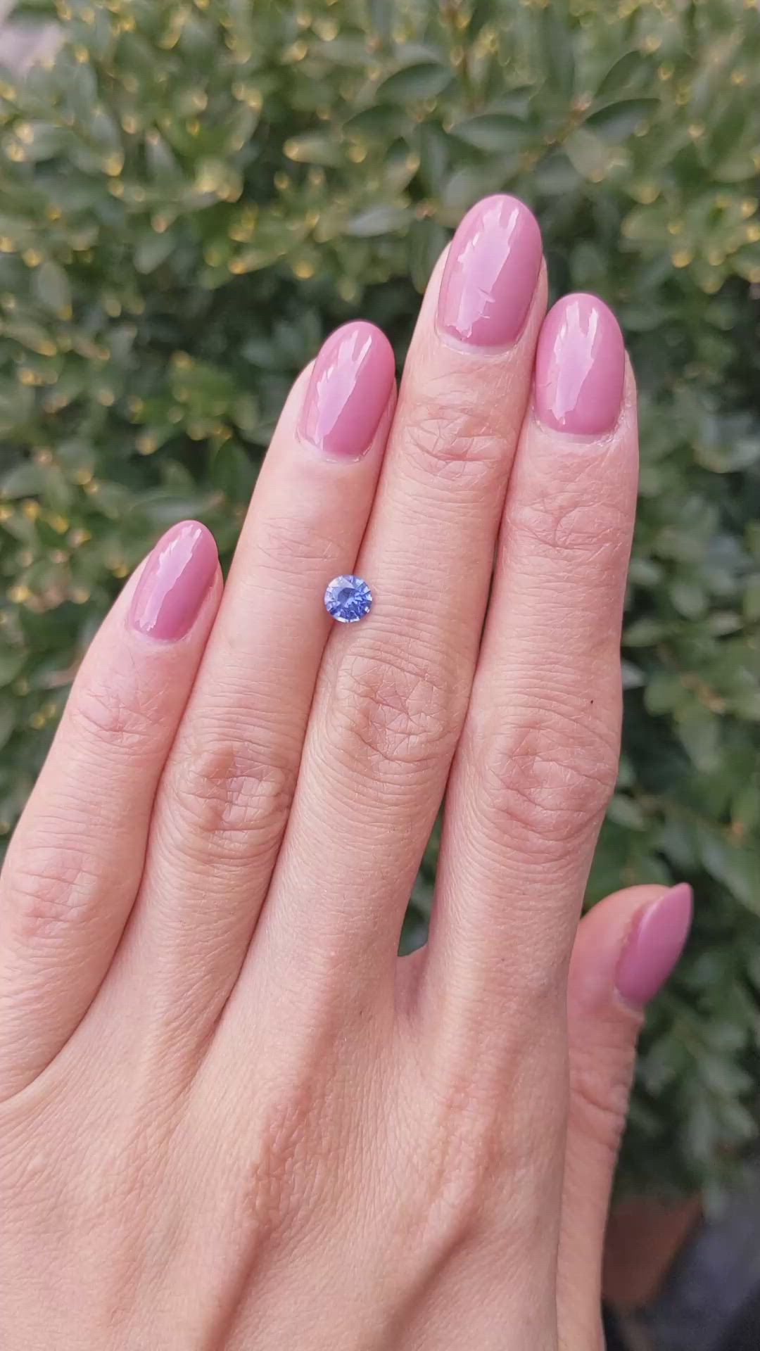 0.72 Ct. Blue Sapphire from Ceylon (Sri Lanka) Size Video