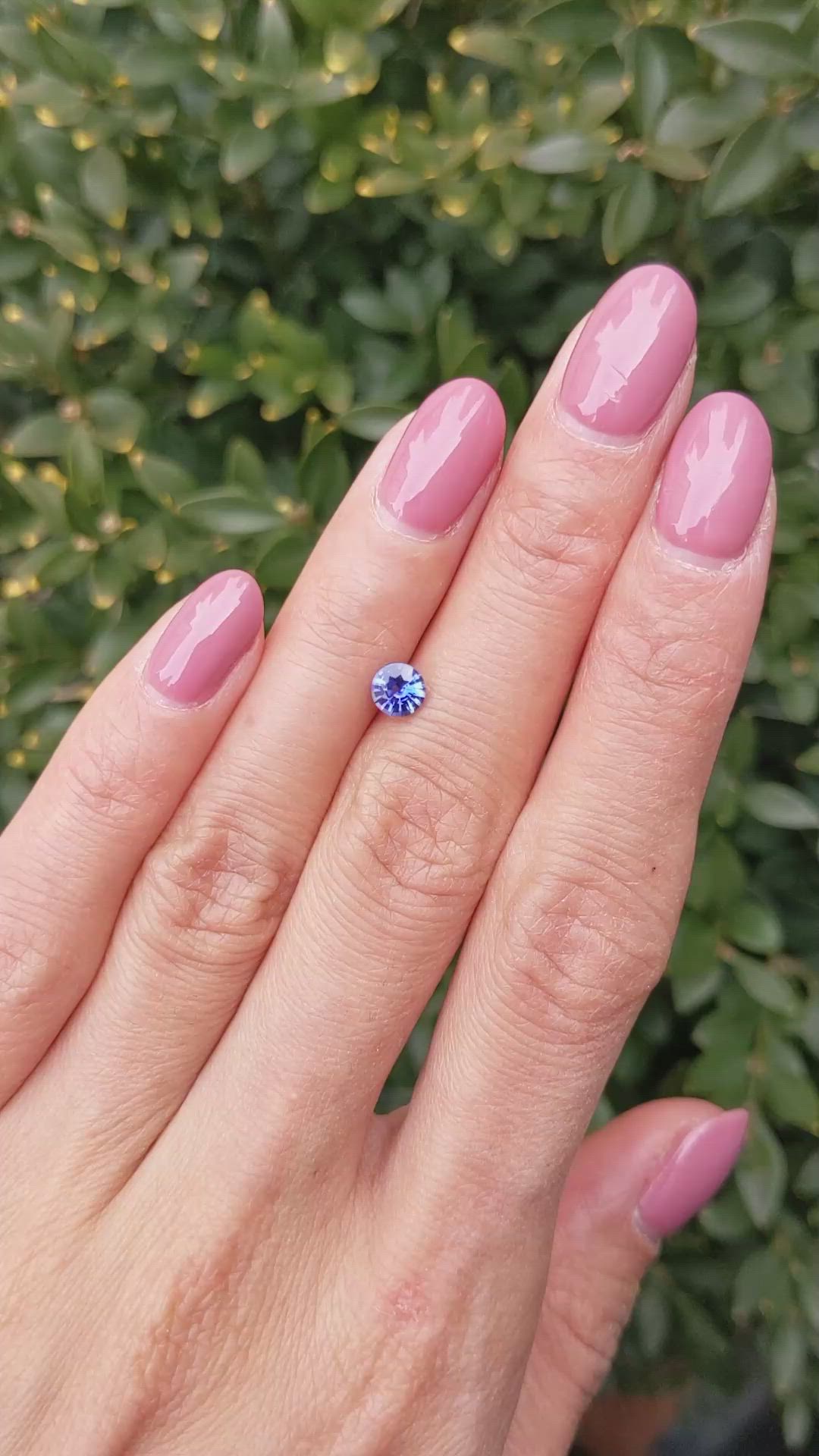 0.62 Ct. Blue Sapphire from Ceylon (Sri Lanka) Size Video
