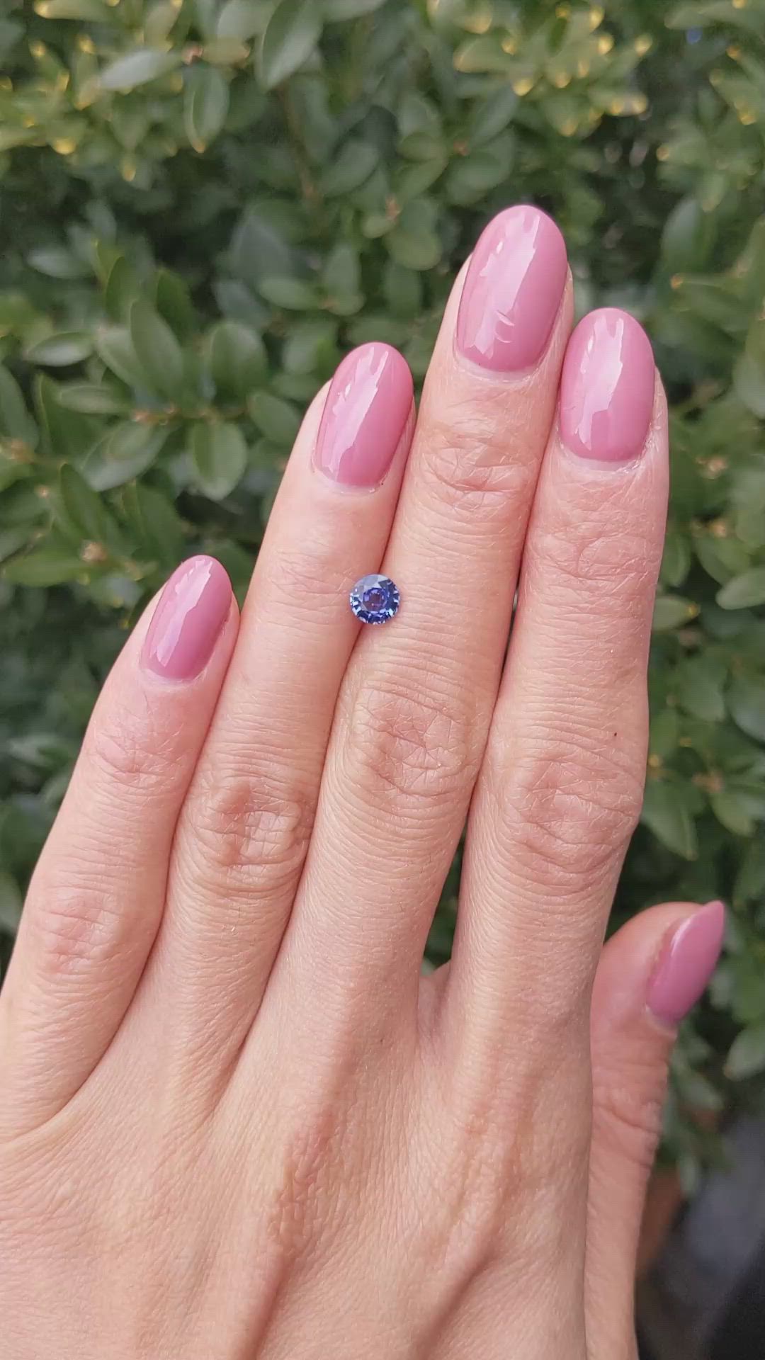 0.66 Ct. Blue Sapphire from Ceylon (Sri Lanka) Size Video