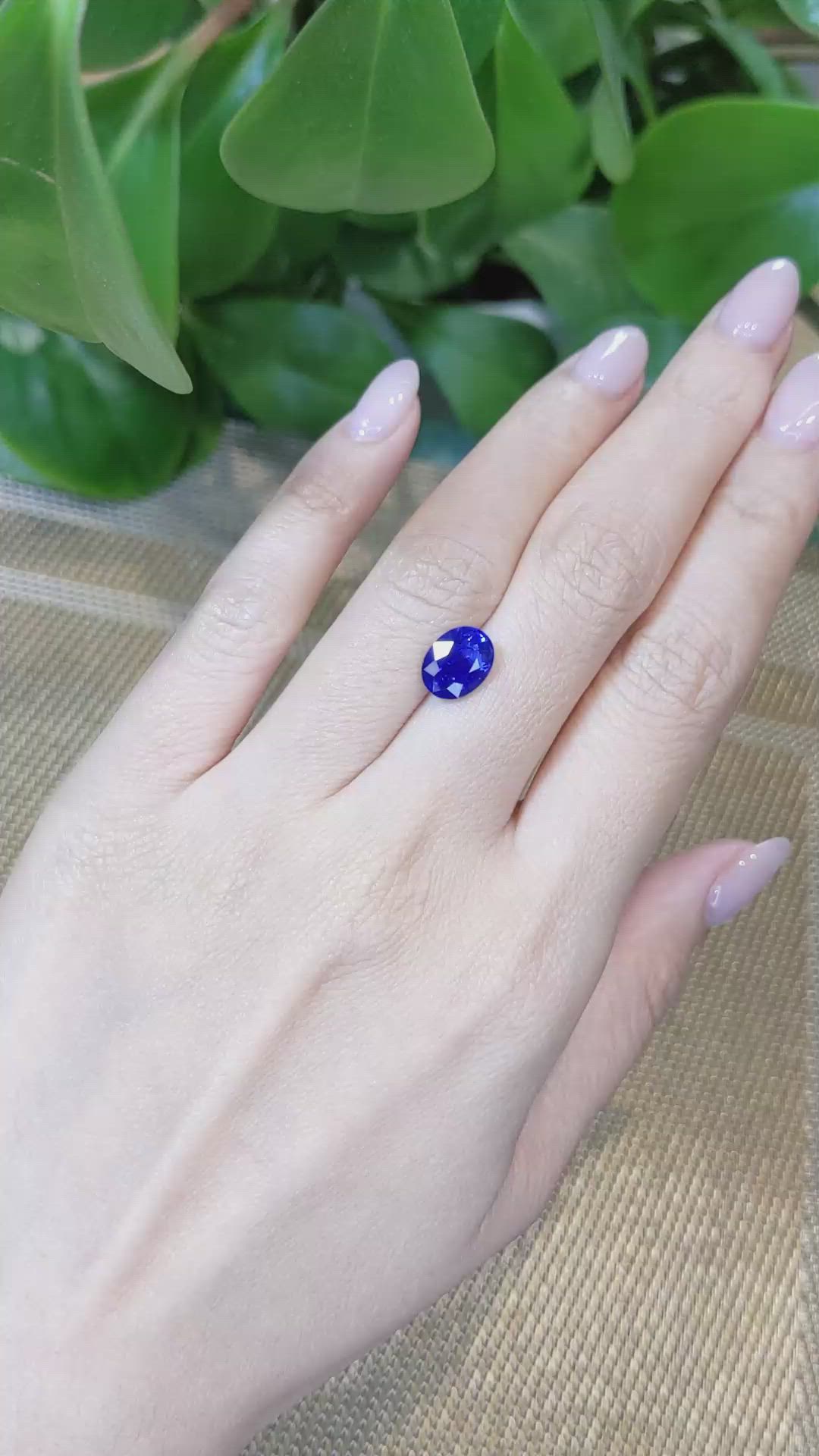 2.68 Ct. Blue Sapphire from Ceylon (Sri Lanka) Size Video