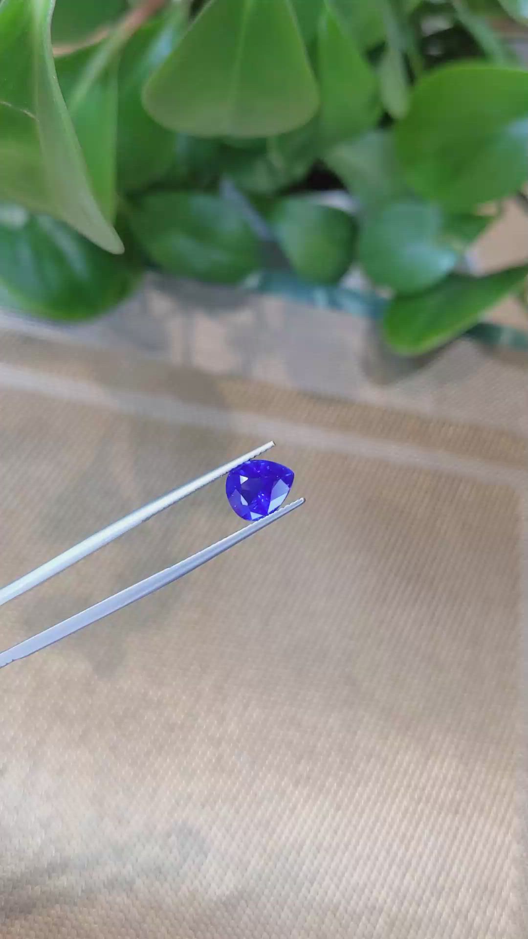 2.82 Ct. Blue Sapphire from Ceylon (Sri Lanka) Size Video
