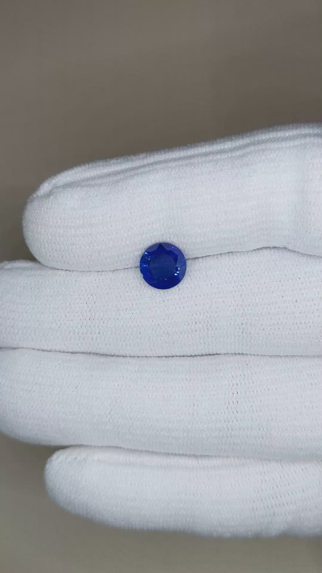 2.41 Ct. Blue Sapphire from Ceylon (Sri Lanka) Size Video