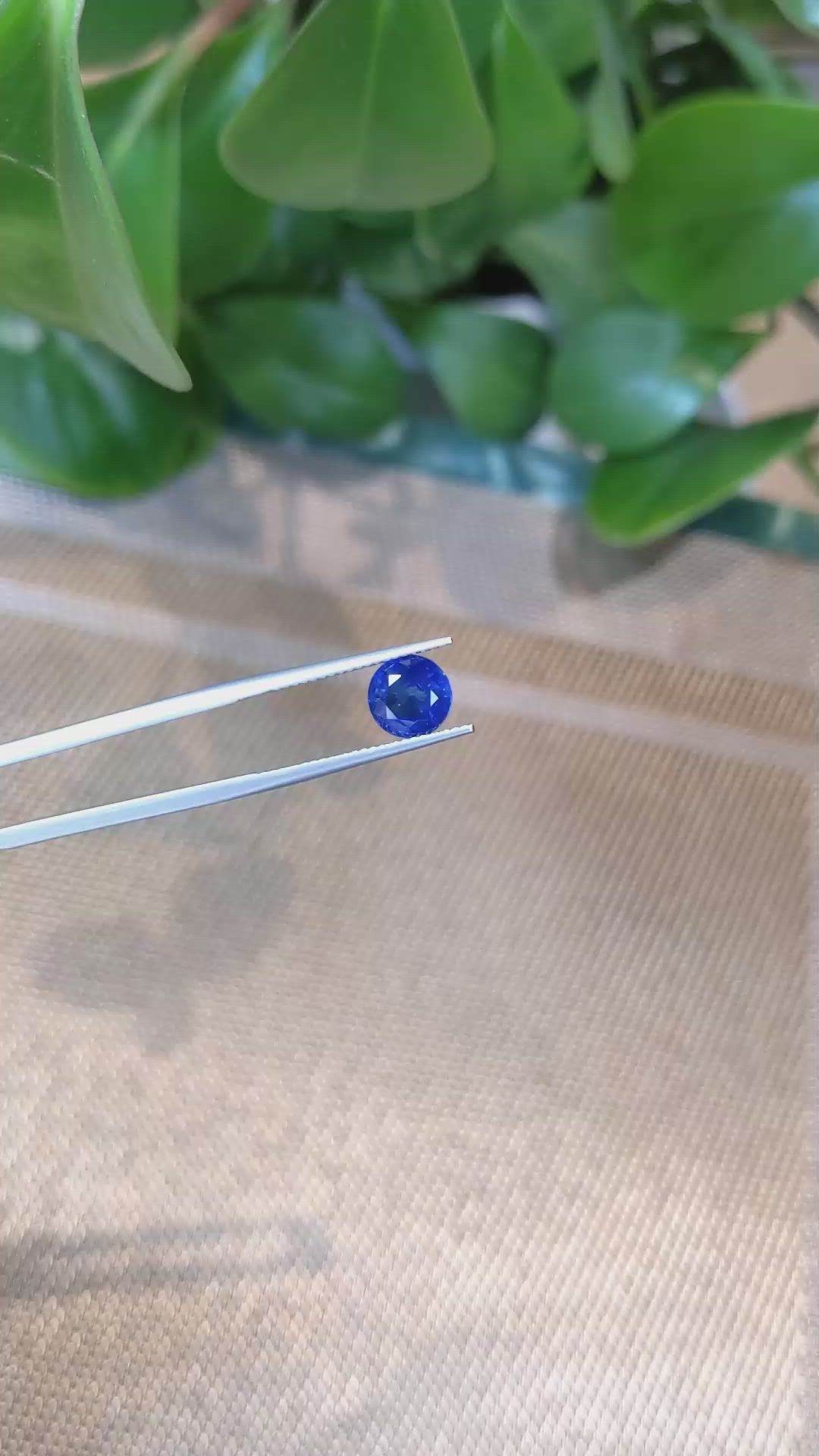 2.41 Ct. Blue Sapphire from Ceylon (Sri Lanka) Size Video