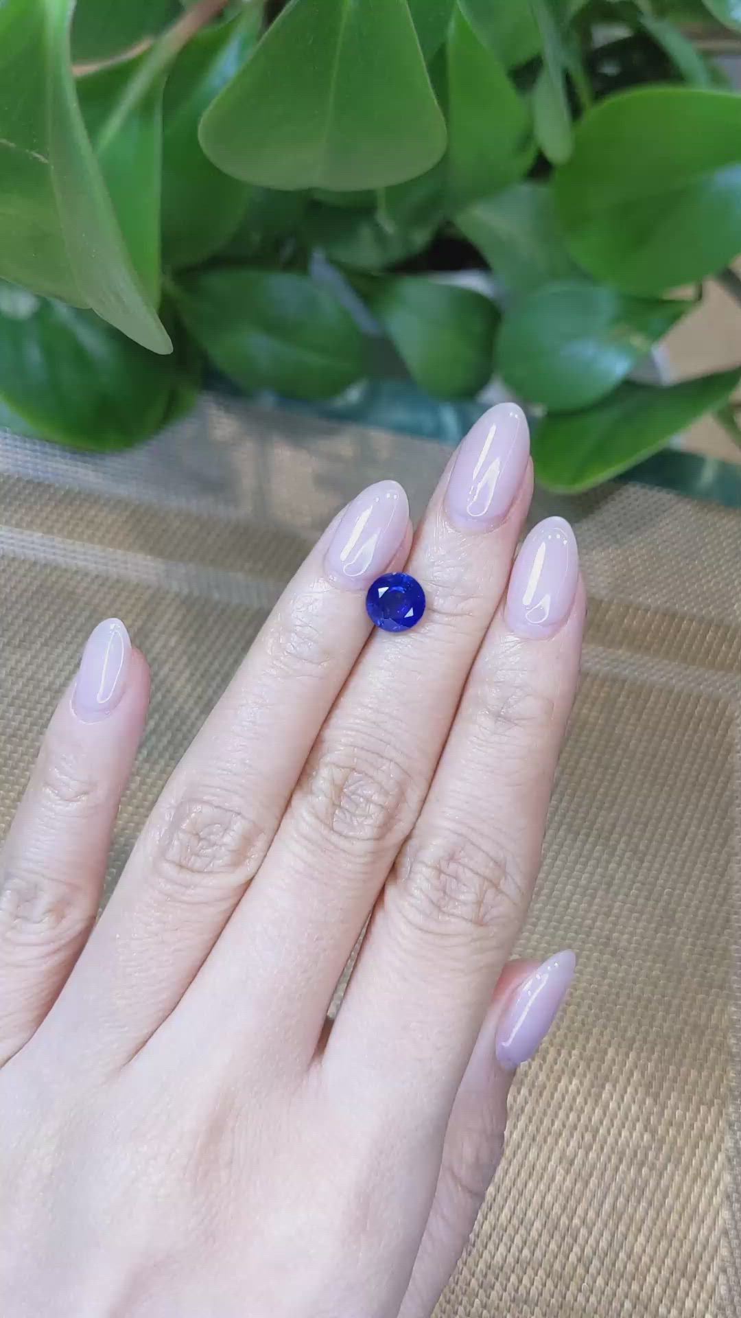 2.41 Ct. Blue Sapphire from Ceylon (Sri Lanka) Size Video