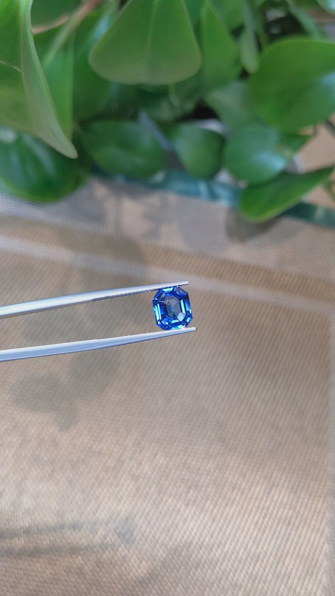 3.20 Ct. Blue Sapphire from Ceylon (Sri Lanka) Size Video