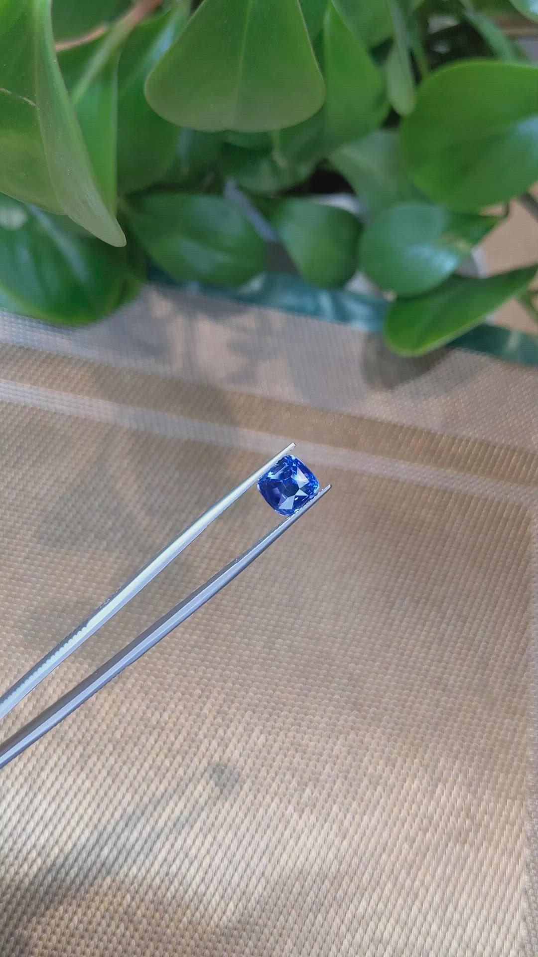 3.73 Ct. Blue Sapphire from Ceylon (Sri Lanka) Size Video