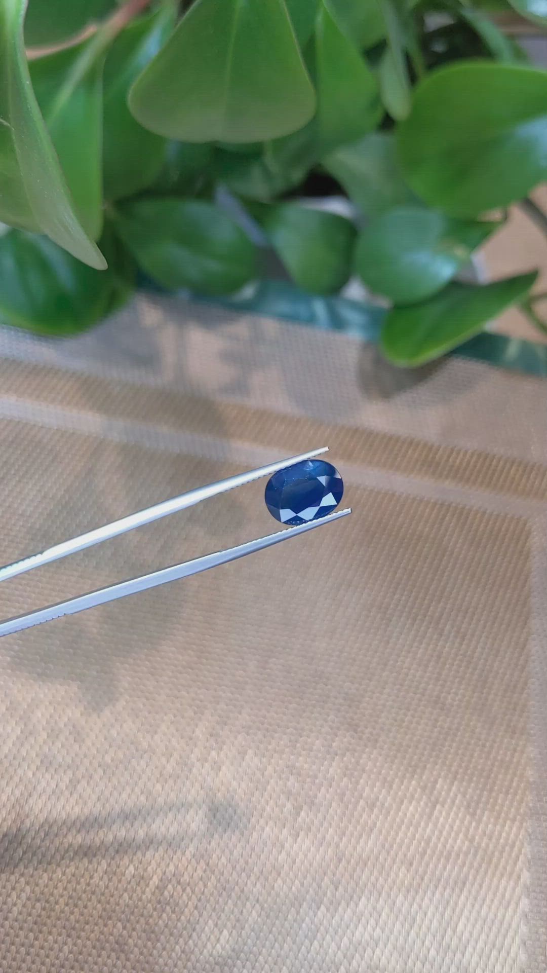 4.57 Ct. Blue Sapphire from Thailand Size Video