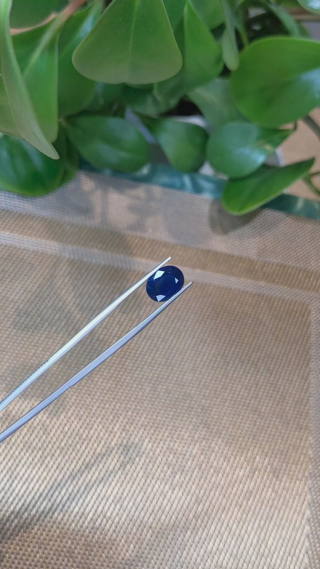 4.33 Ct. Blue Sapphire from Thailand Size Video