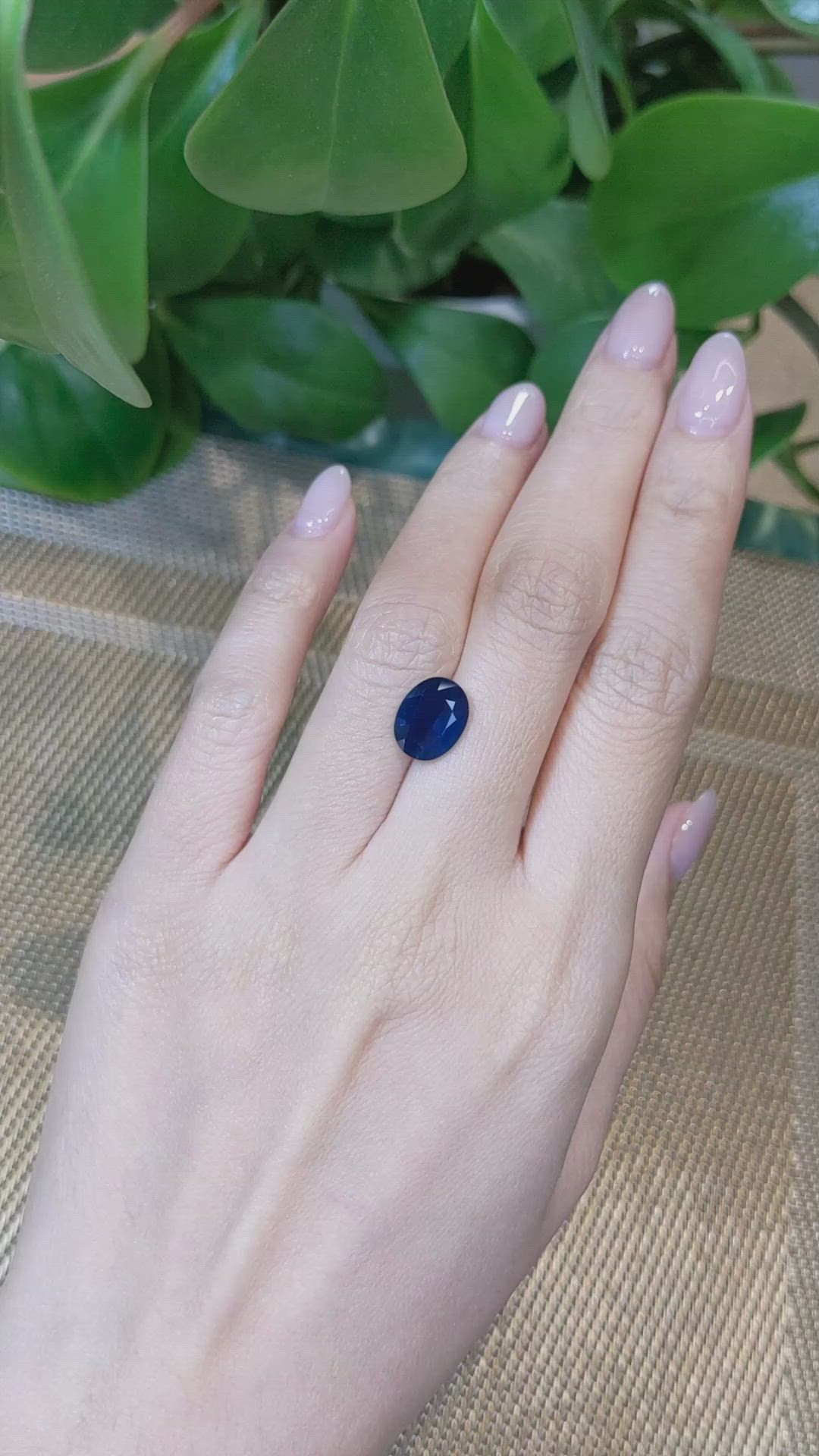 3.64 Ct. Blue Sapphire from Thailand Size Video