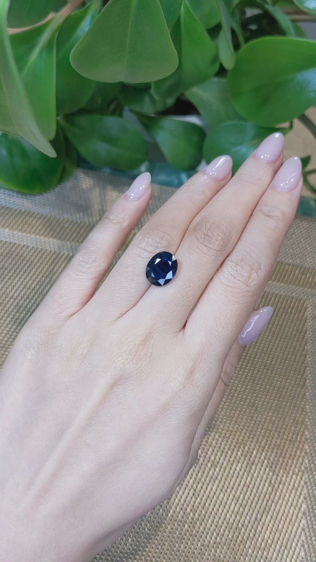 5.99 Ct. Blue Sapphire from Thailand Size Video