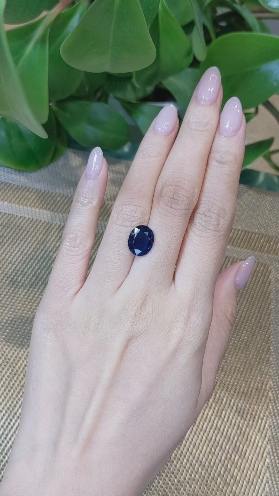 4.20 Ct. Blue Sapphire from Thailand Size Video