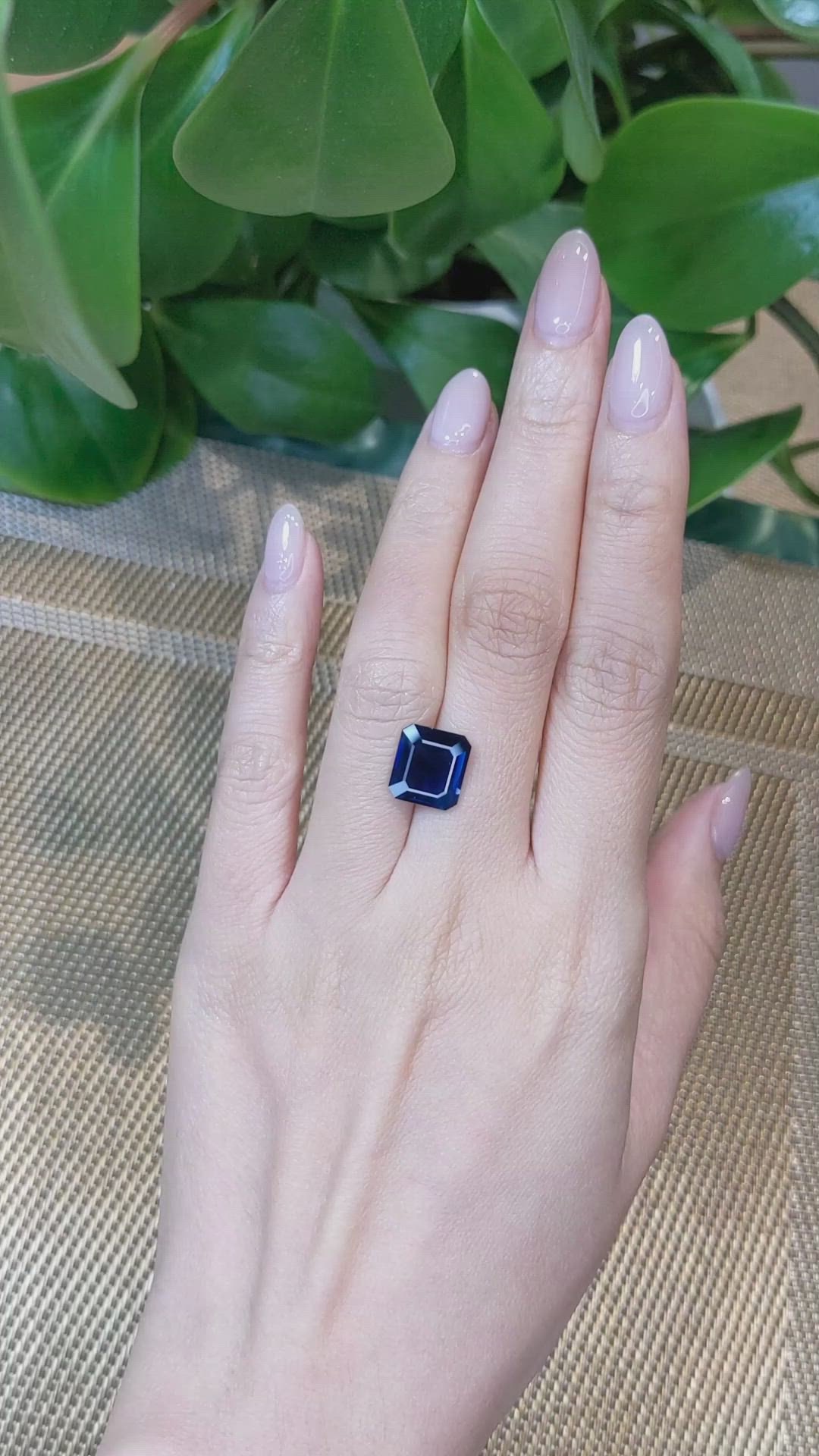 4.85 Ct. Blue Sapphire from Thailand Size Video