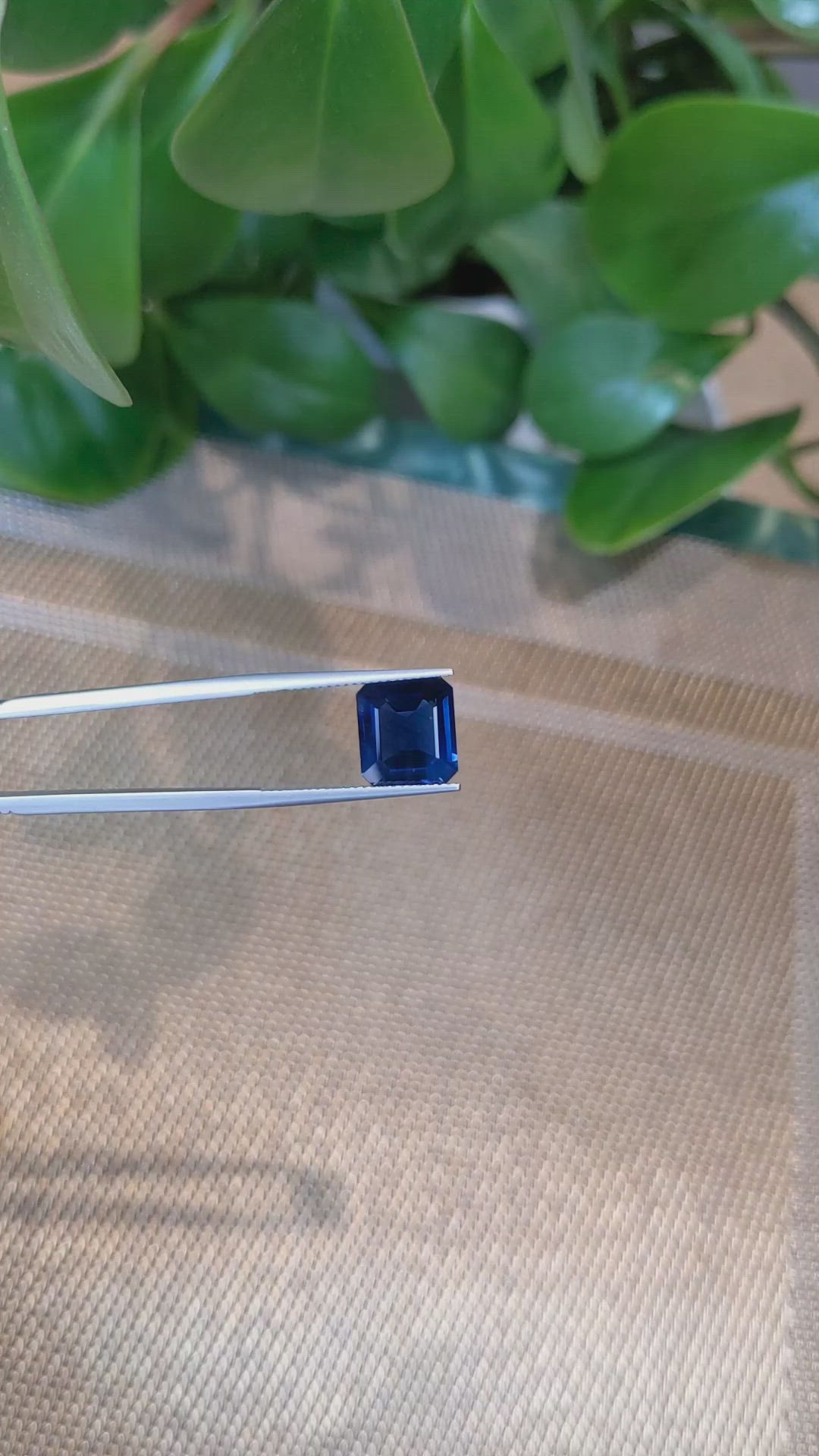 4.85 Ct. Blue Sapphire from Thailand Size Video
