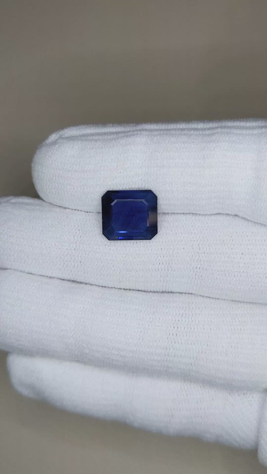 4.85 Ct. Blue Sapphire from Thailand Size Video