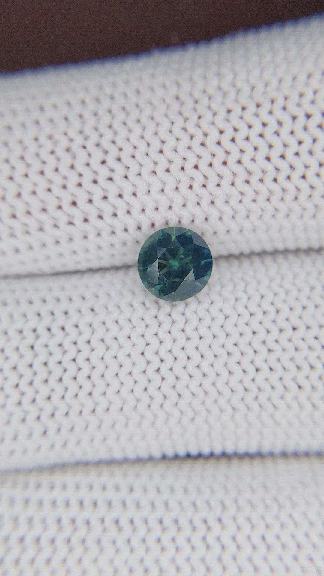 1.03 Ct. Bluish Green Sapphire from Madagascar Size Video