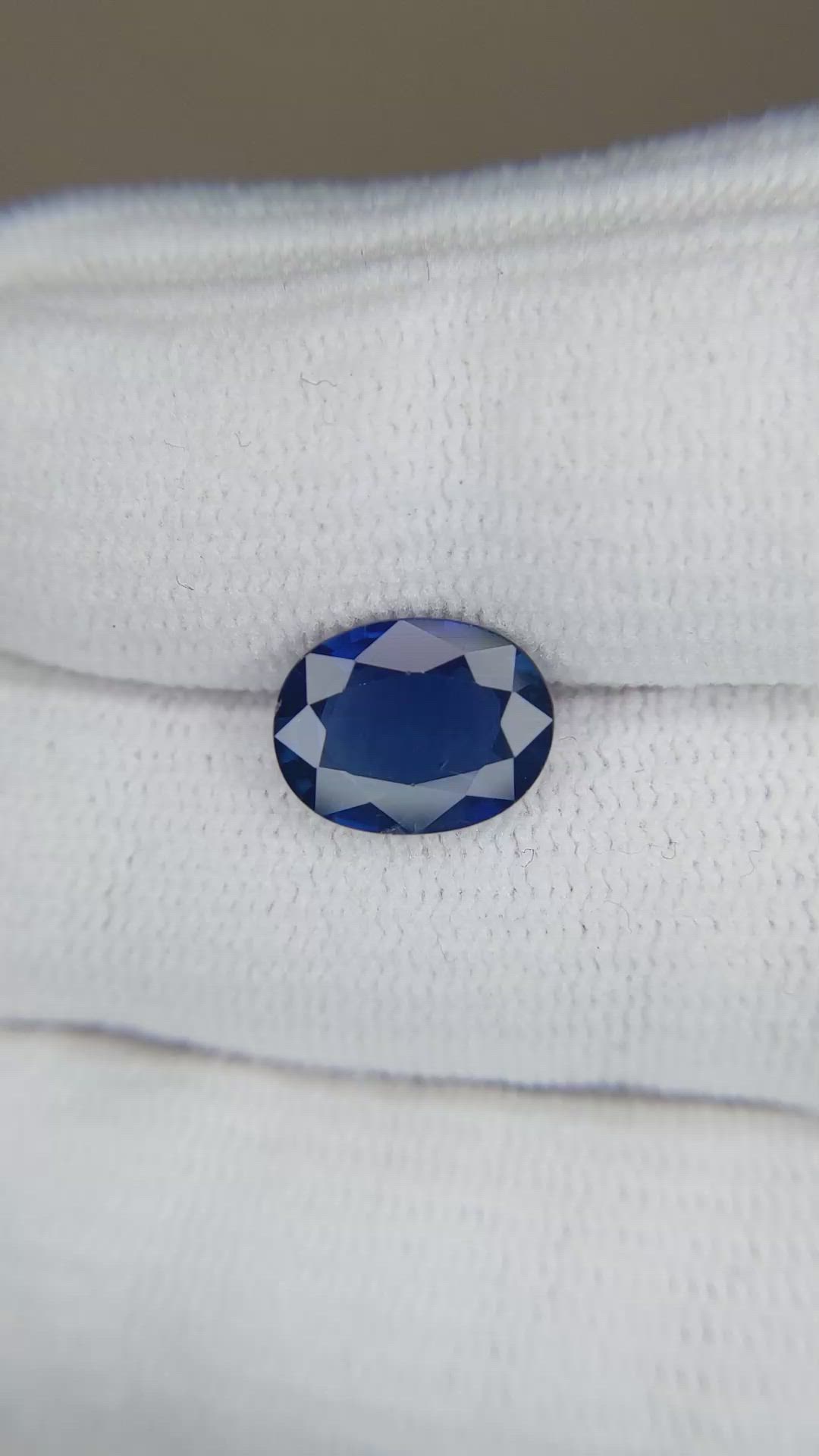 2.54 Ct. Blue Sapphire from Thailand Size Video