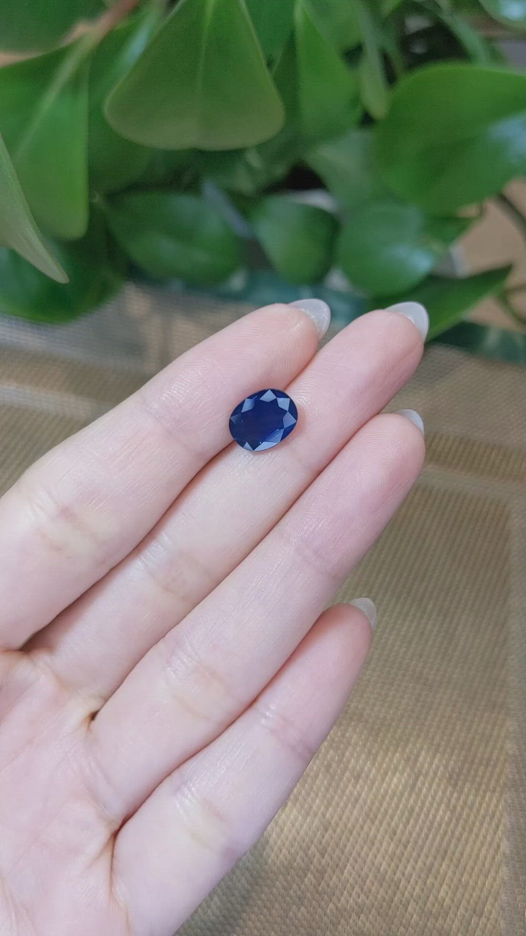 2.94 Ct. Blue Sapphire from Thailand Size Video