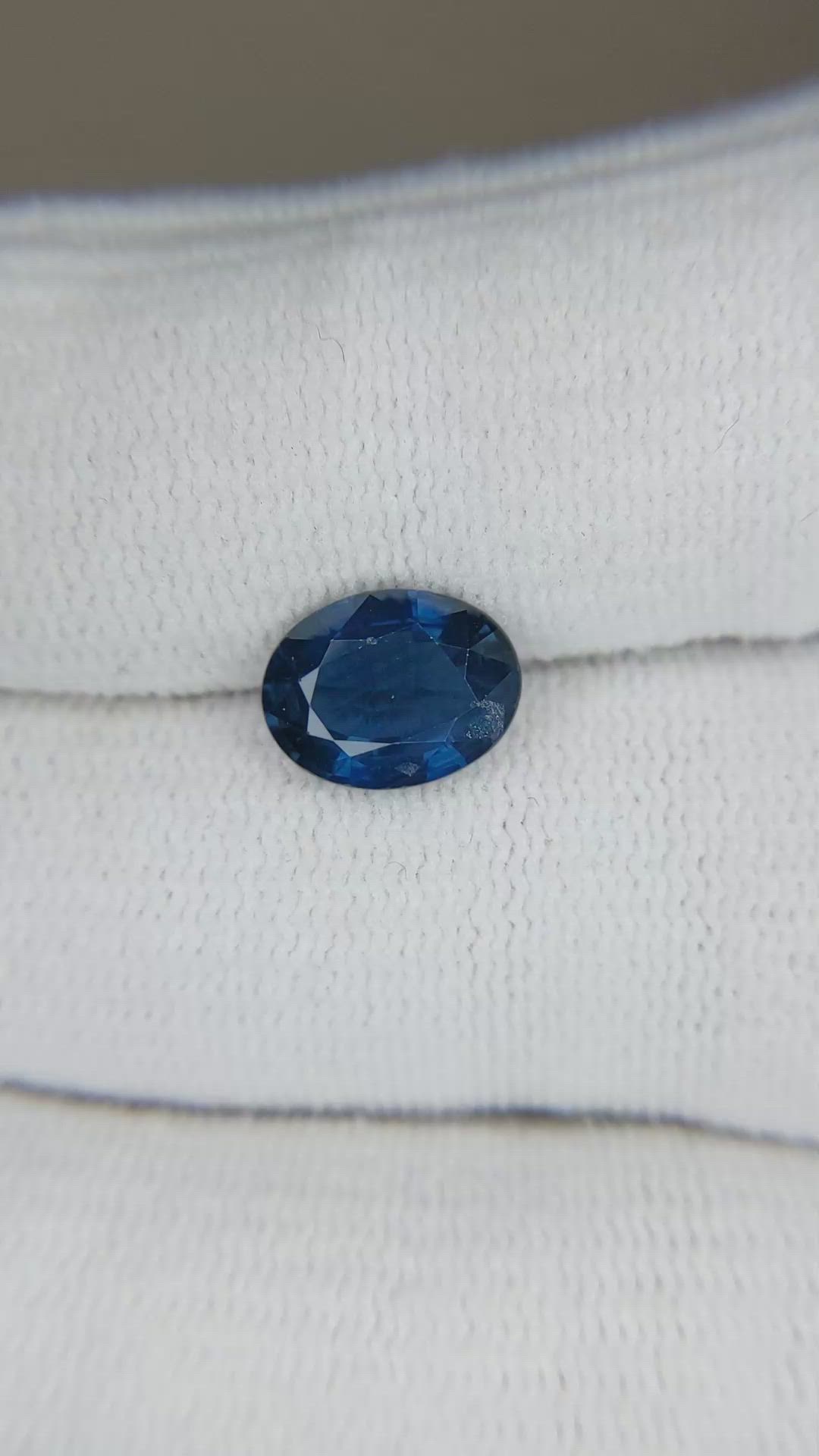 2.53 Ct. Blue Sapphire from Thailand Size Video