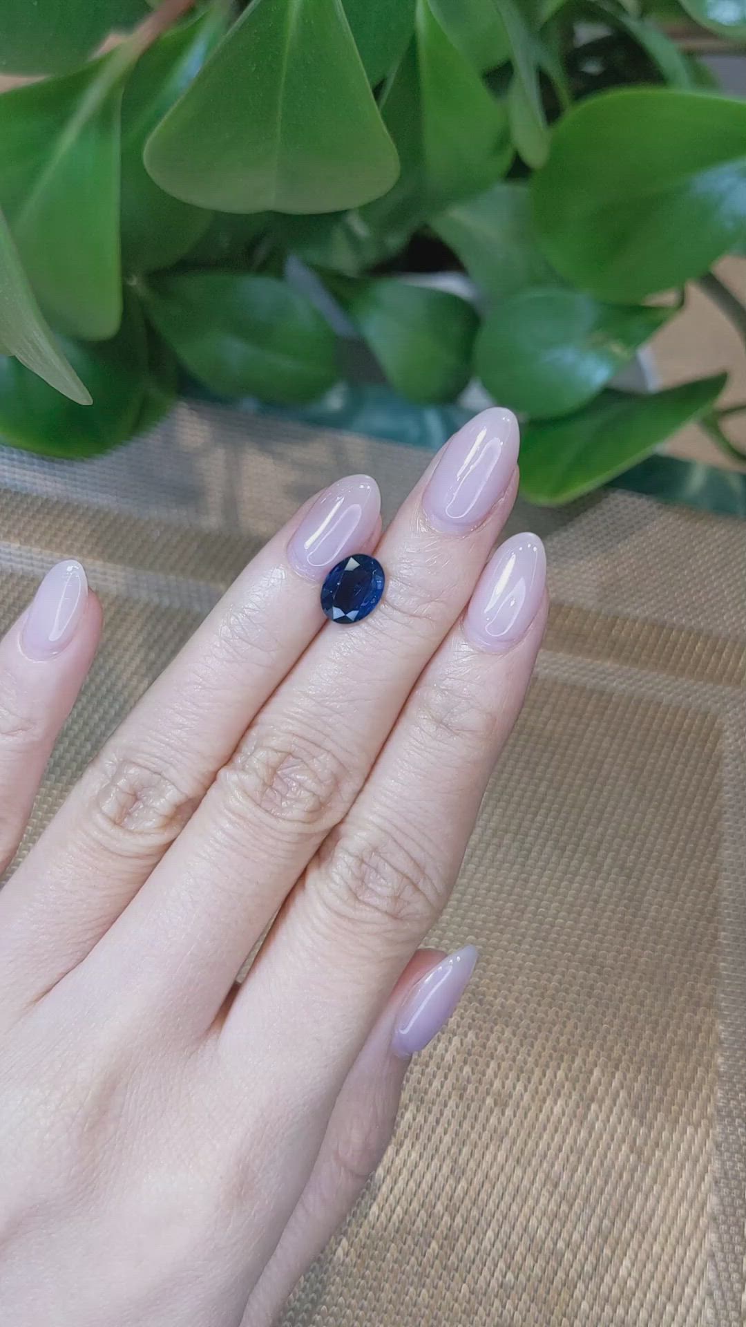 2.53 Ct. Blue Sapphire from Thailand Size Video