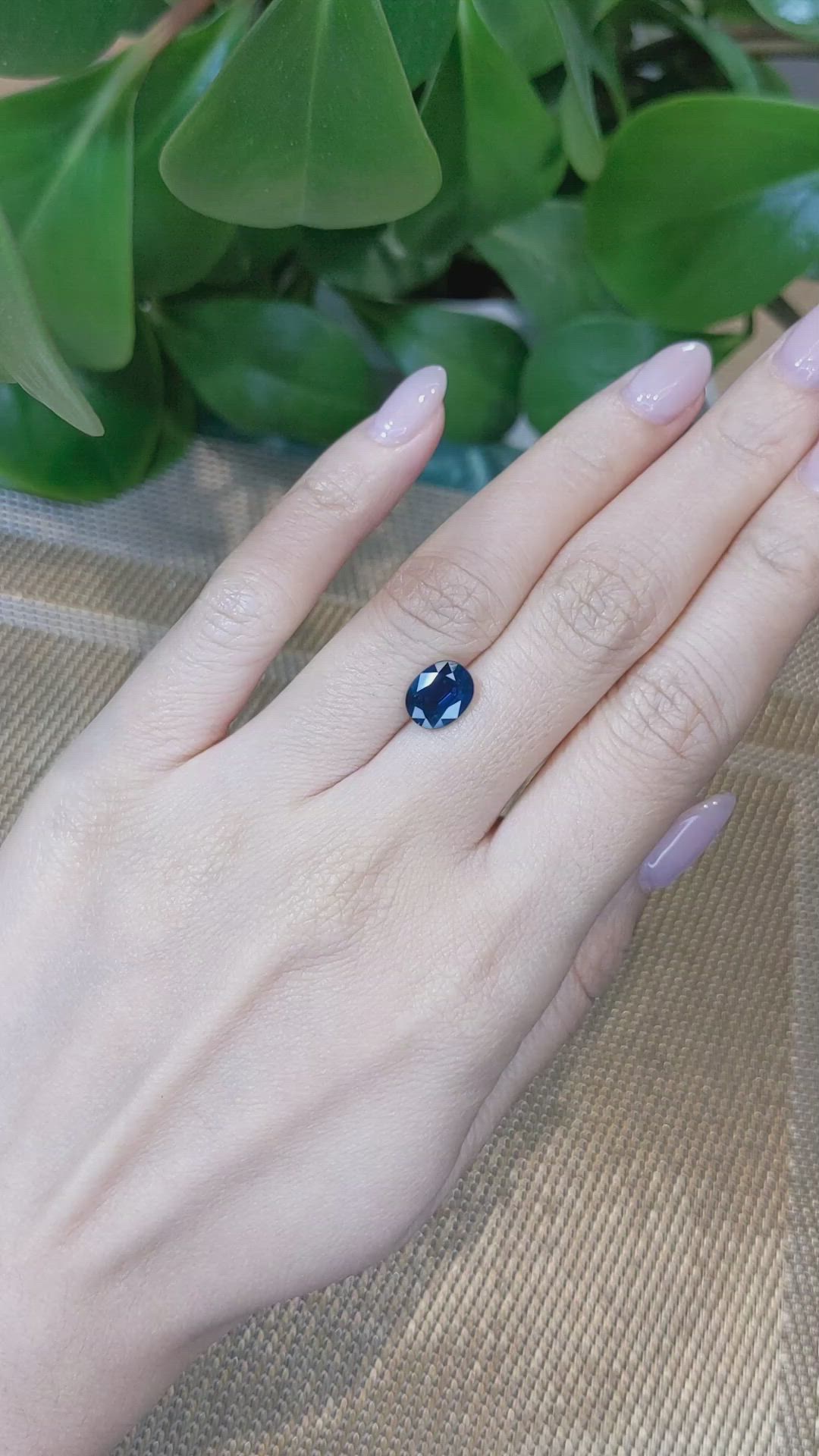2.33 Ct. Blue Sapphire from Thailand Size Video