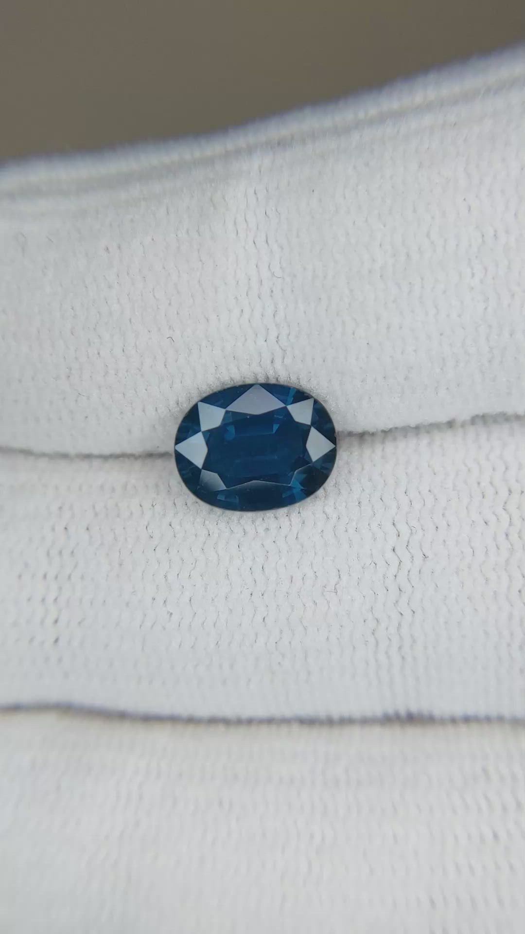 2.33 Ct. Blue Sapphire from Thailand Size Video