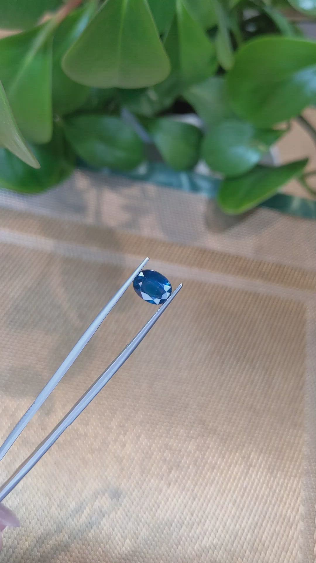 2.33 Ct. Blue Sapphire from Thailand Size Video