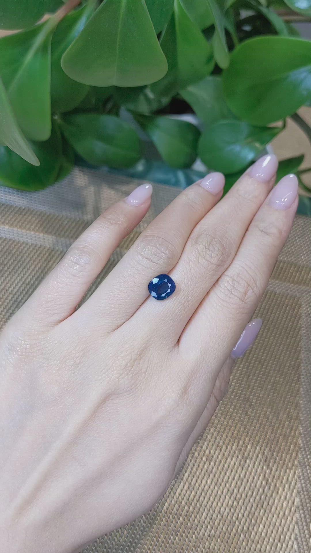 3.39 Ct. Blue Sapphire from Thailand Size Video