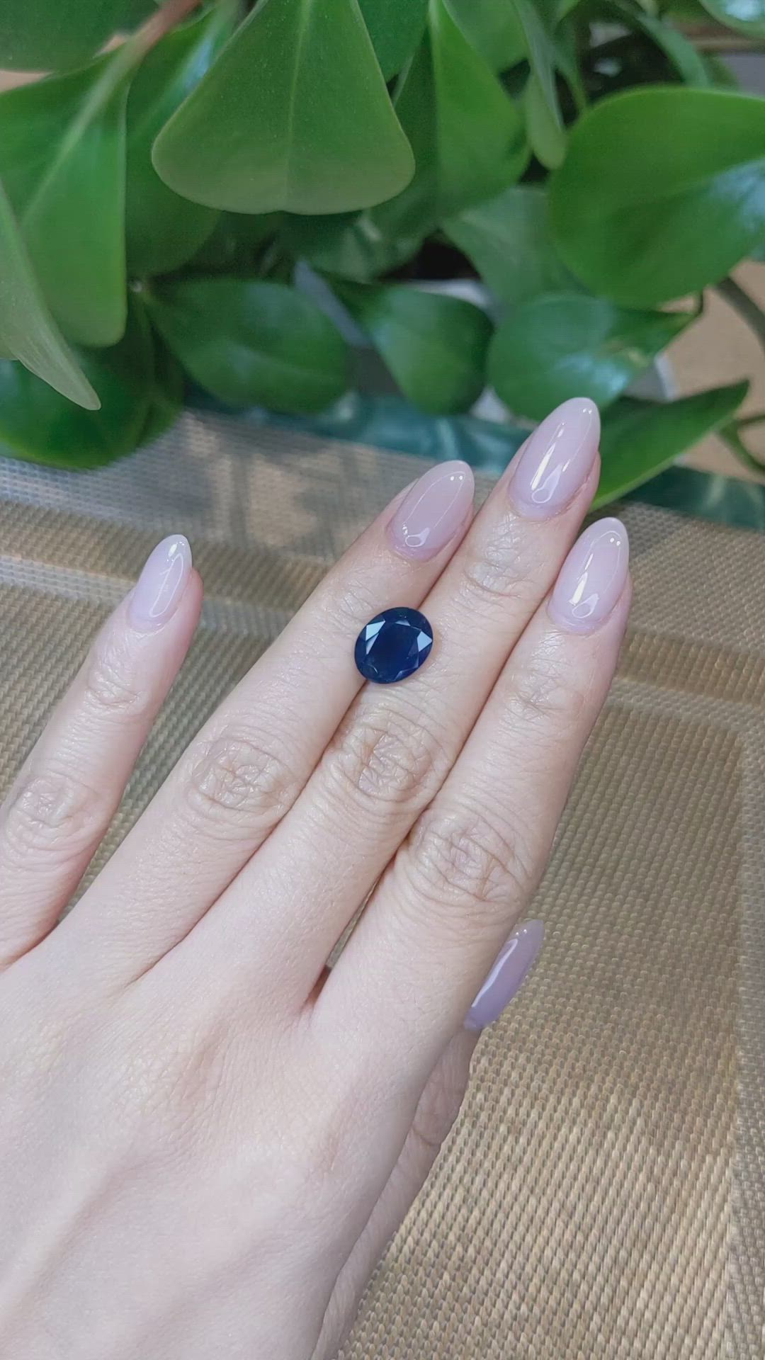 4.35 Ct. Blue Sapphire from Thailand Size Video