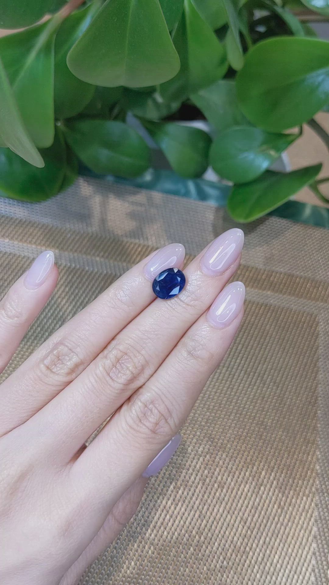 4.21 Ct. Blue Sapphire from Thailand Size Video