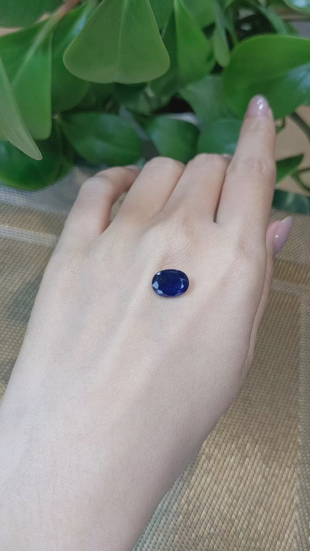 4.21 Ct. Blue Sapphire from Thailand Size Video