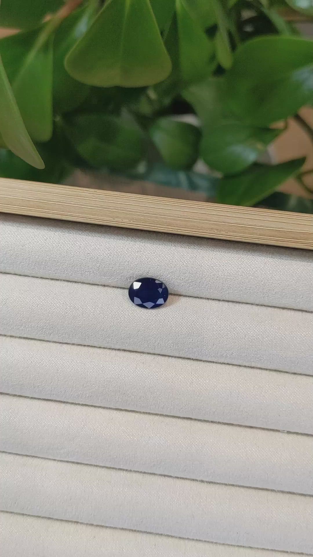 3.05 Ct. Blue Sapphire from Thailand Size Video