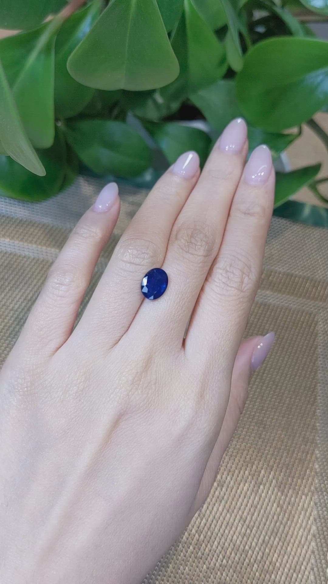 3.05 Ct. Blue Sapphire from Thailand Size Video