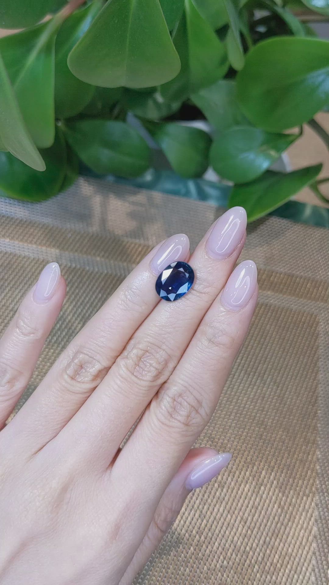 5.30 Ct. Blue Sapphire from Thailand Size Video