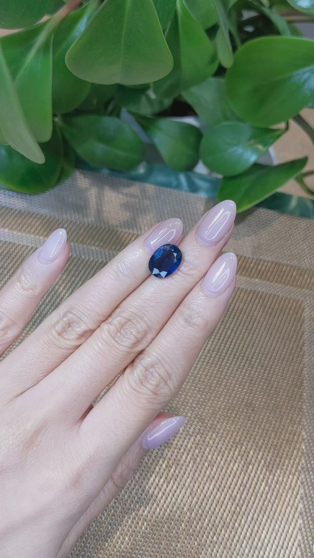5.07 Ct. Blue Sapphire from Thailand Size Video