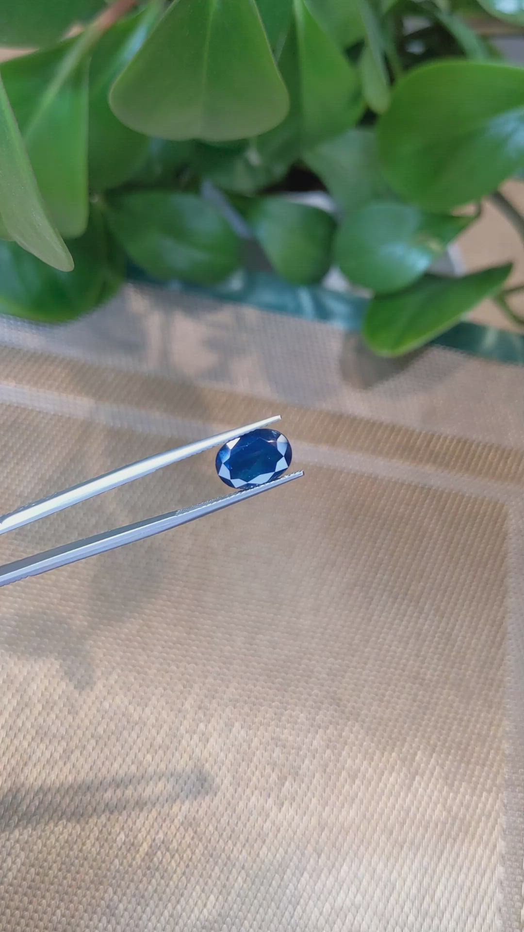 4.56 Ct. Blue Sapphire from Thailand Size Video