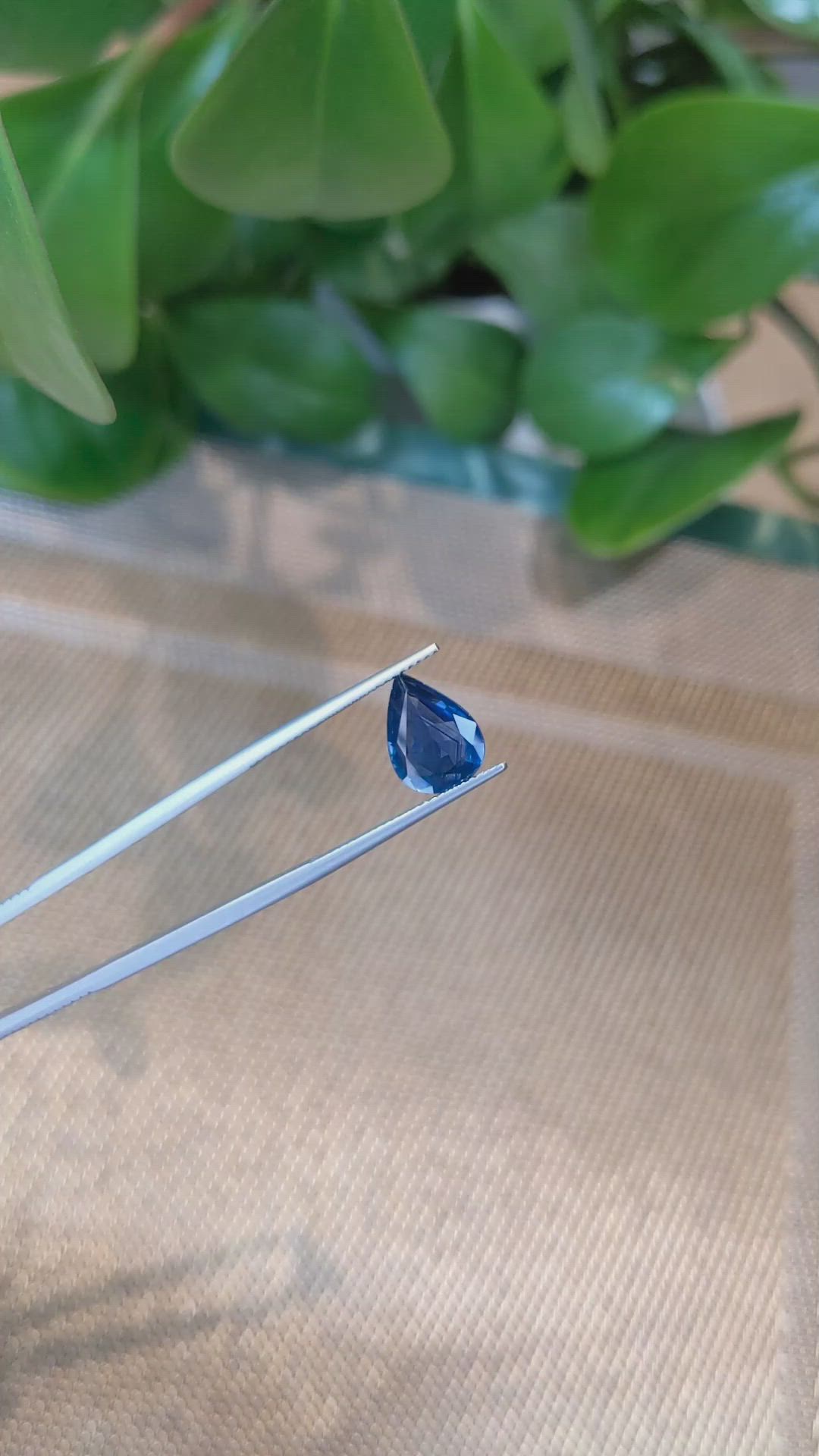 2.89 Ct. Blue Sapphire from Thailand Size Video