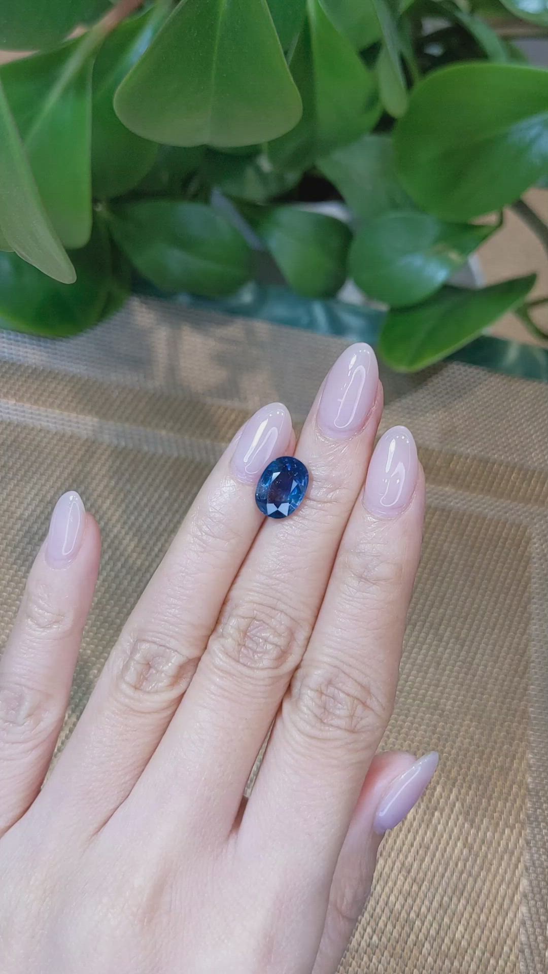 4.10 Ct. Blue Sapphire from Thailand Size Video