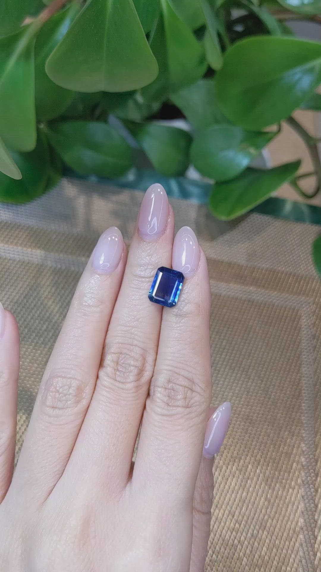 3.86 Ct. Blue Sapphire from Thailand Size Video