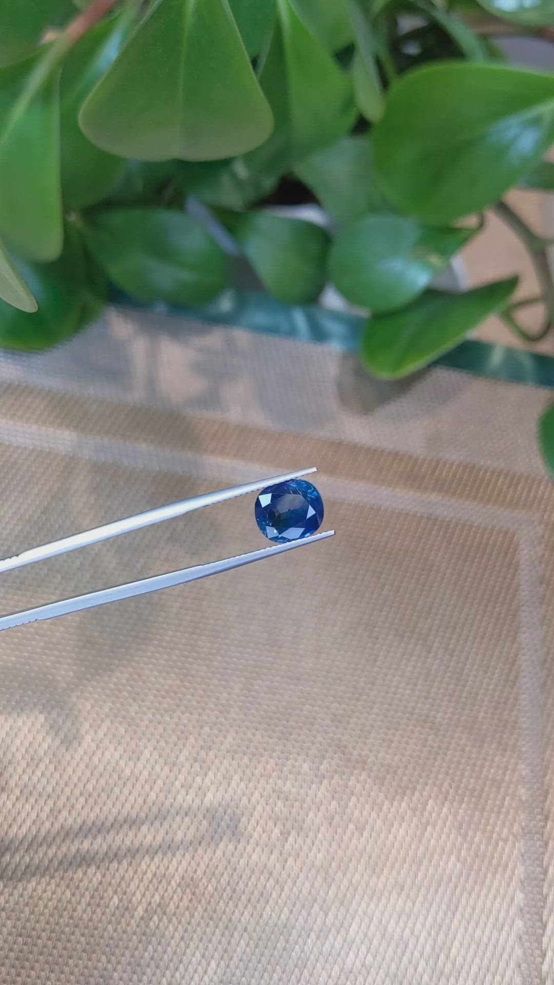 4.41 Ct. Blue Sapphire from Thailand Size Video