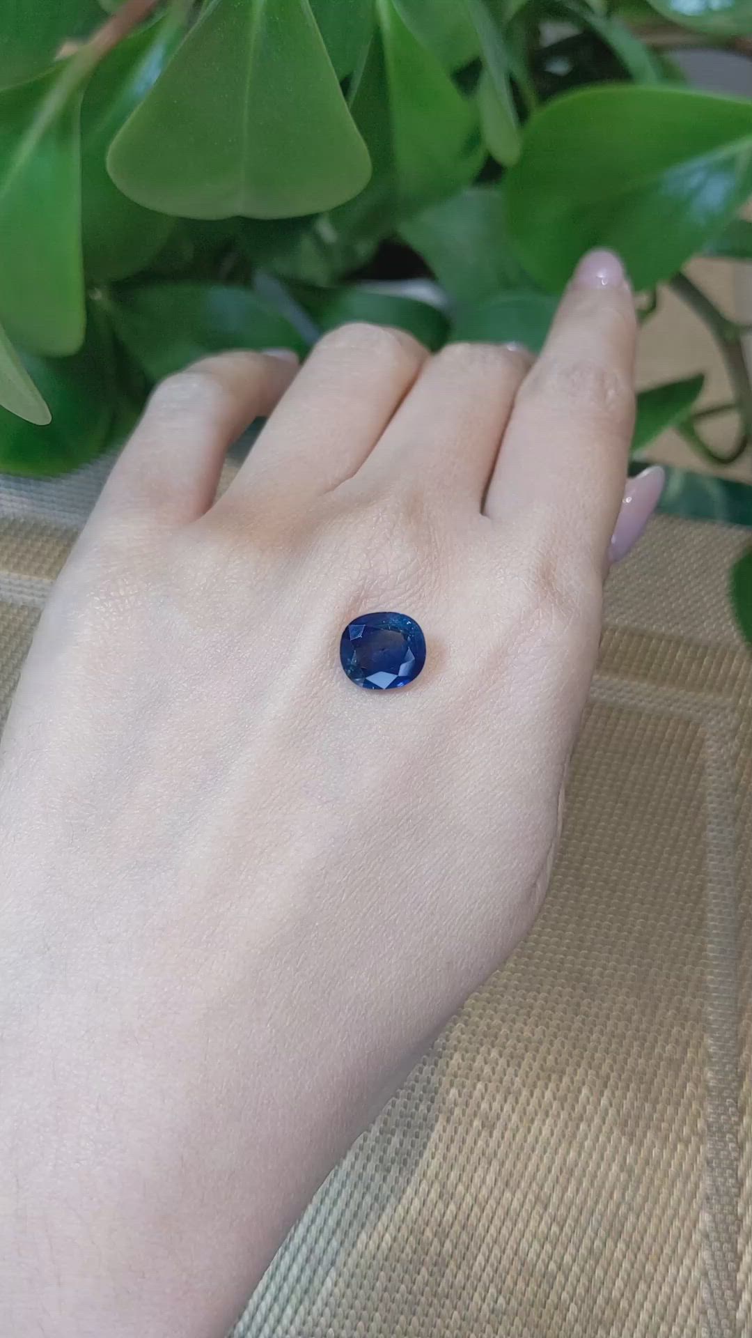 4.41 Ct. Blue Sapphire from Thailand Size Video