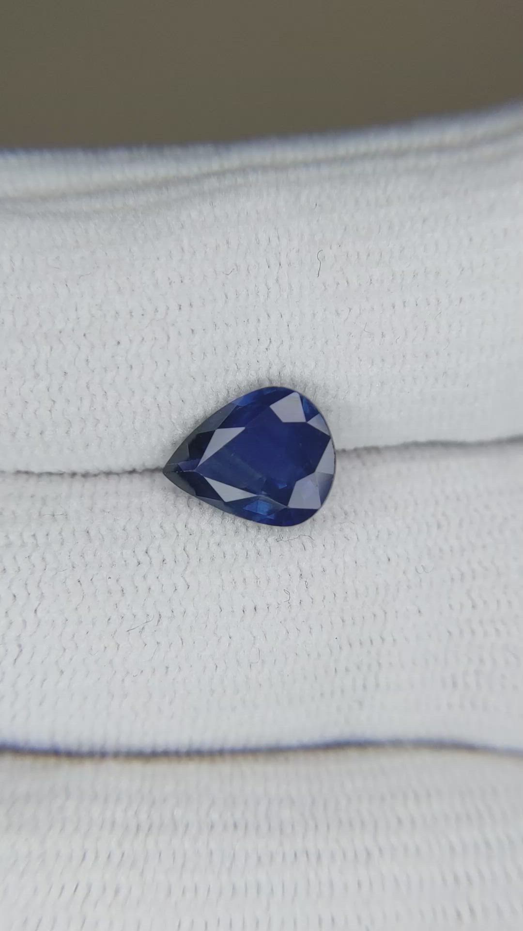 2.63 Ct. Blue Sapphire from Thailand Size Video