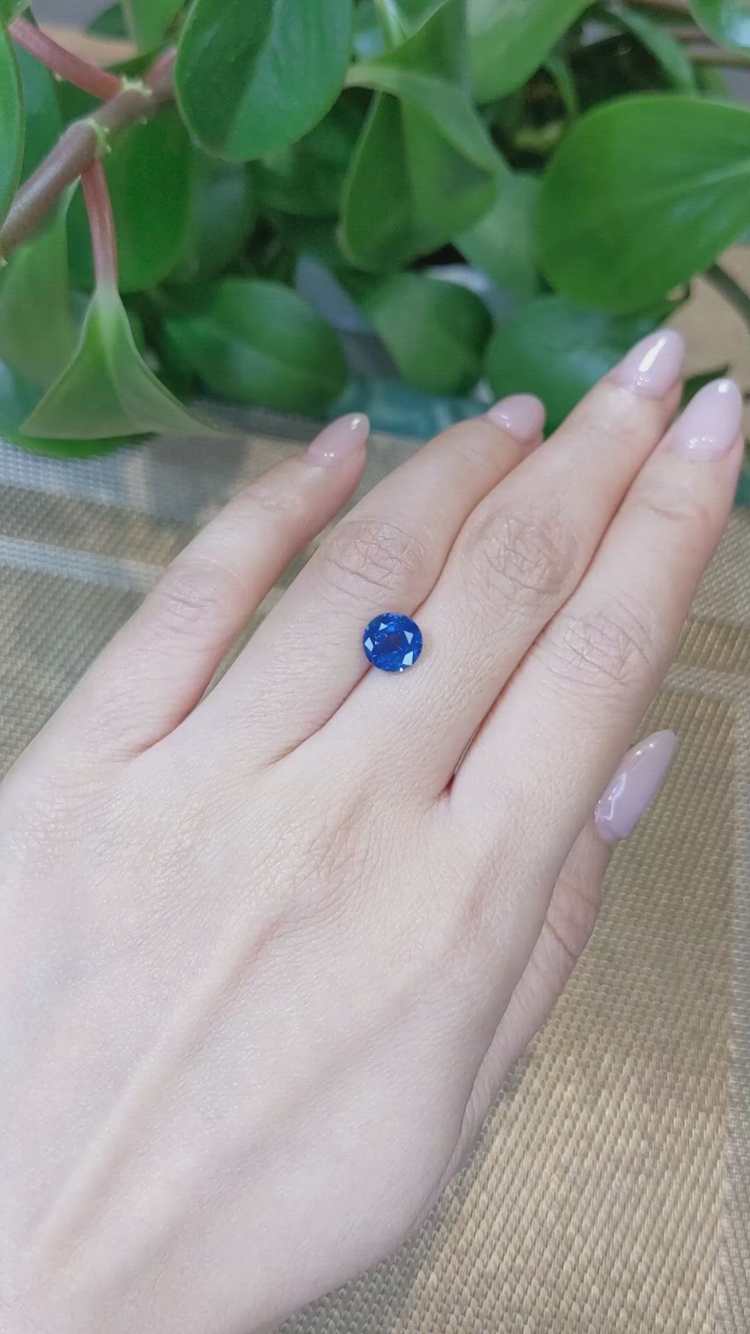2.24 Ct. Blue Sapphire from Thailand Size Video