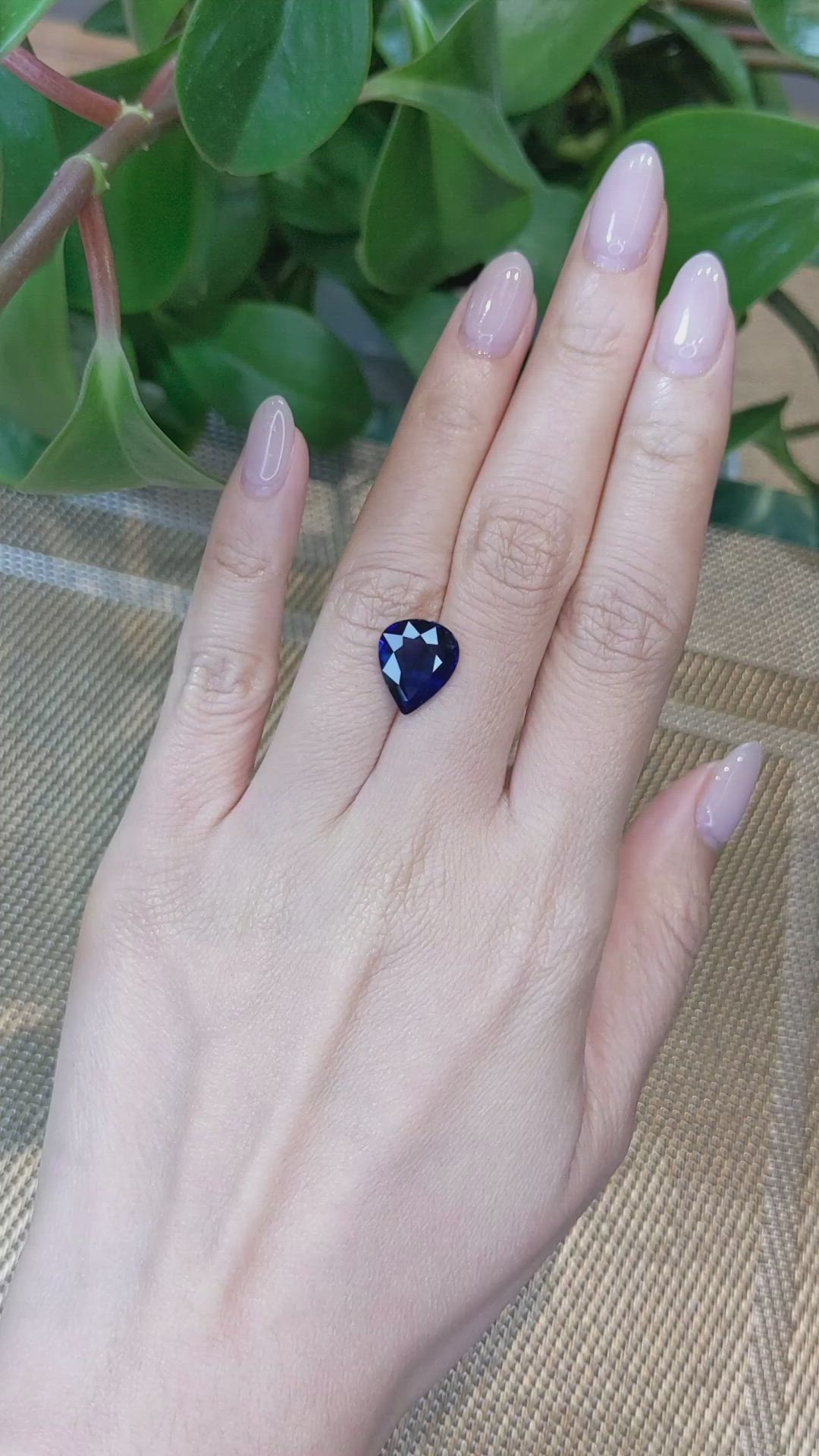 5.01 Ct. Blue Sapphire from Madagascar Size Video