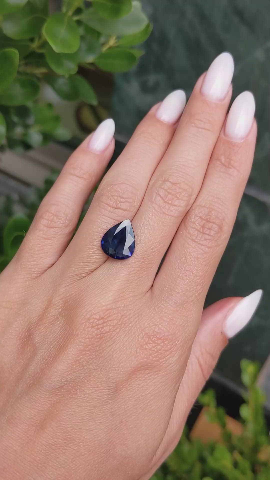 5.01 Ct. Blue Sapphire from Madagascar Size Video