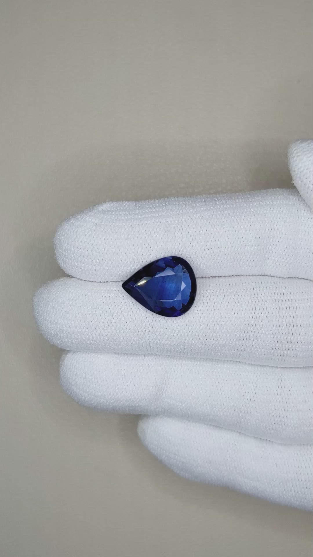5.01 Ct. Blue Sapphire from Madagascar Size Video