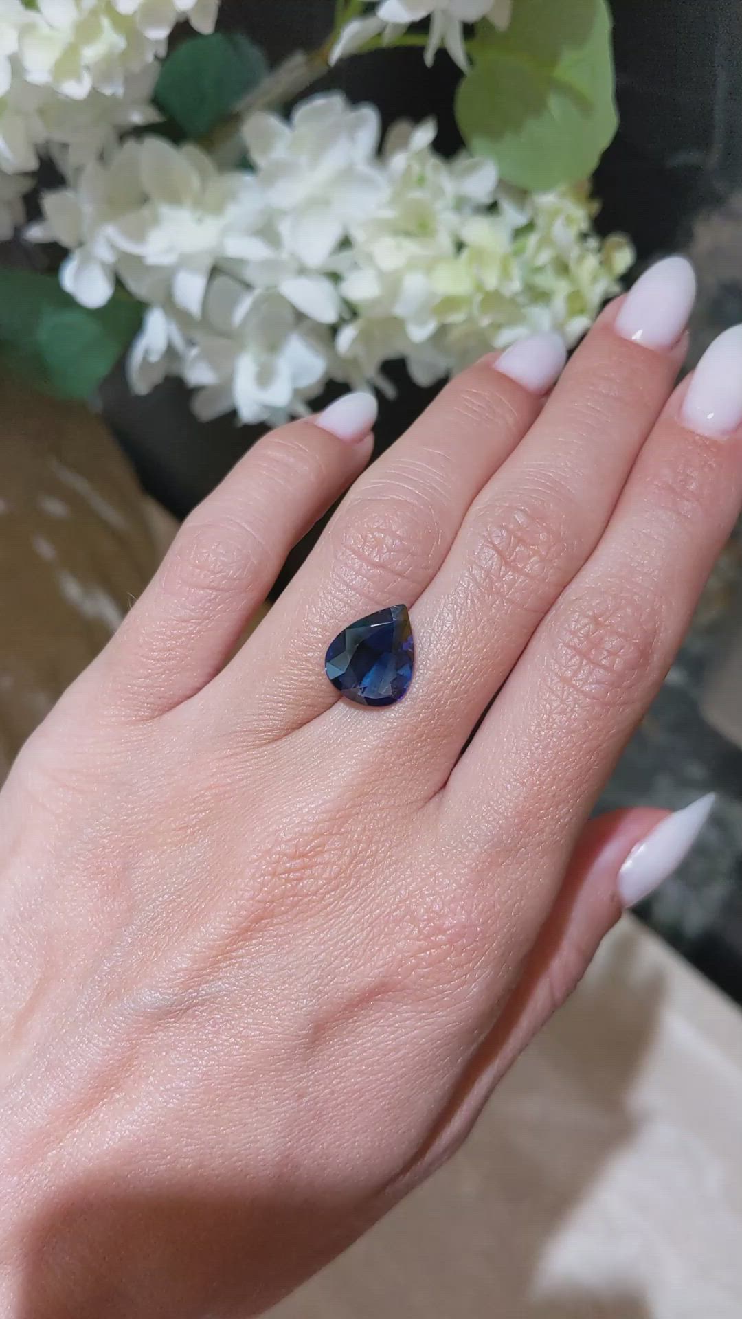 5.01 Ct. Blue Sapphire from Madagascar Size Video