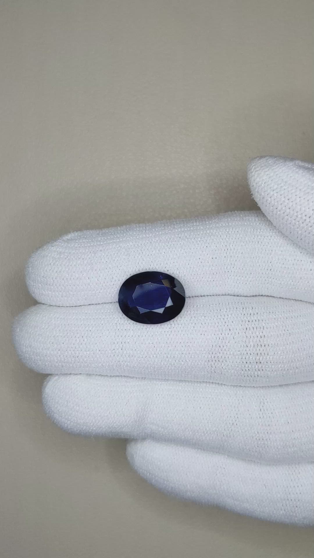 6.01 Ct. Blue Sapphire from Madagascar Size Video