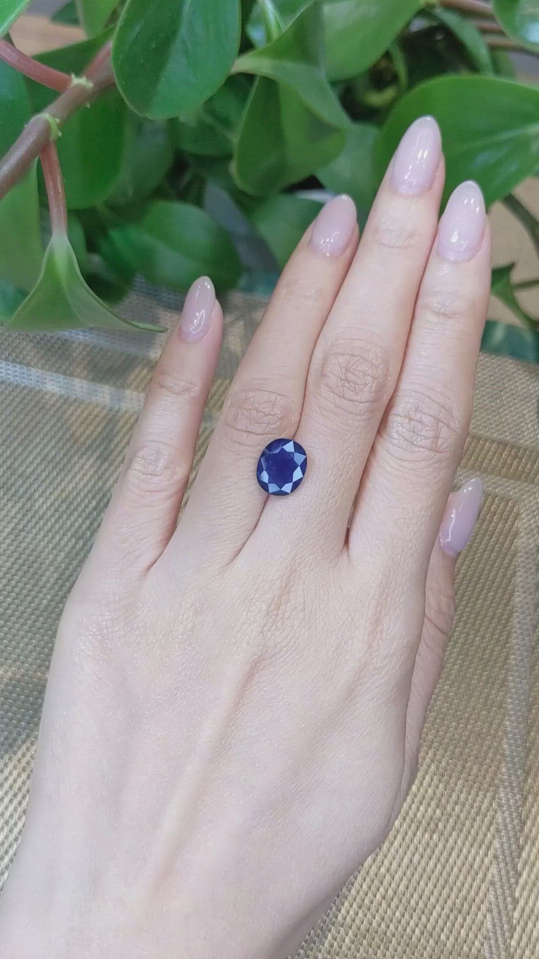 4.43 Ct. Blue Sapphire from Thailand Size Video