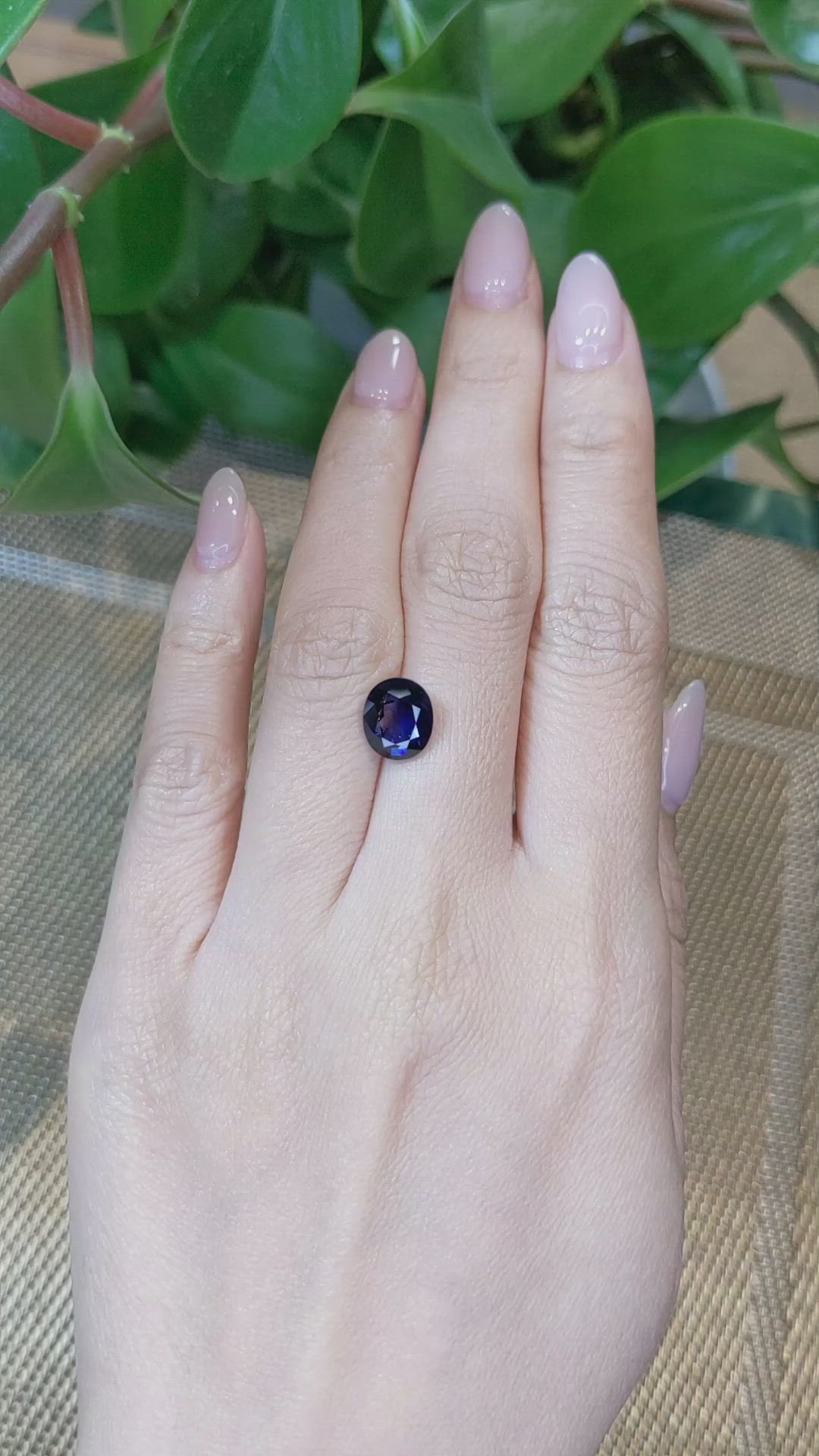 4.14 Ct. Blue Sapphire from Madagascar Size Video