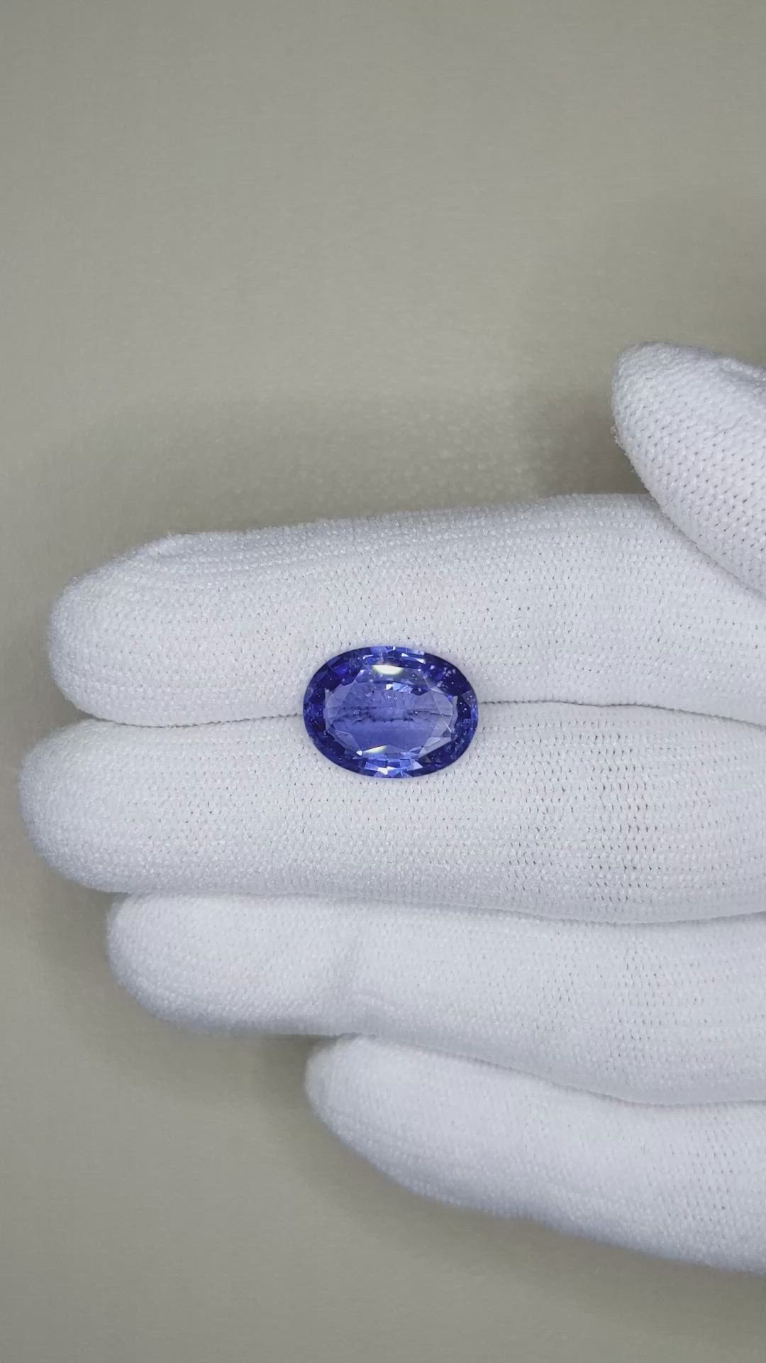 5.01 Ct. Blue Sapphire from Madagascar Size Video